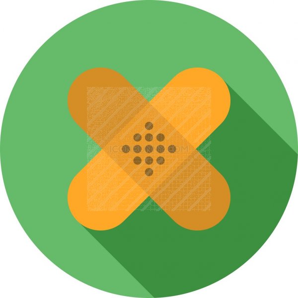 600x600 Band Aid Flat Shadowed Icon