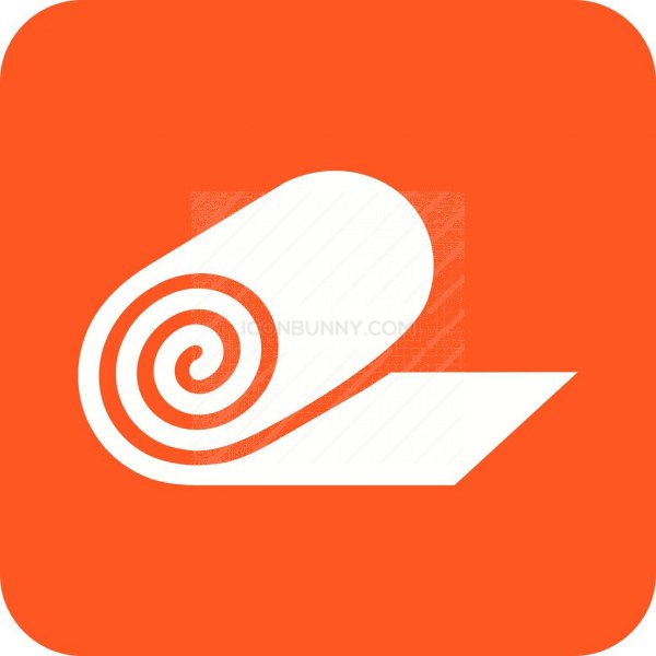 600x600 Bandage Roll Flat Round Corner Icon