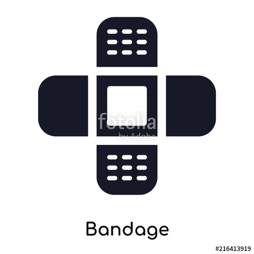 500x500 Bandage Icon Isolated On White Background Modern And Editable