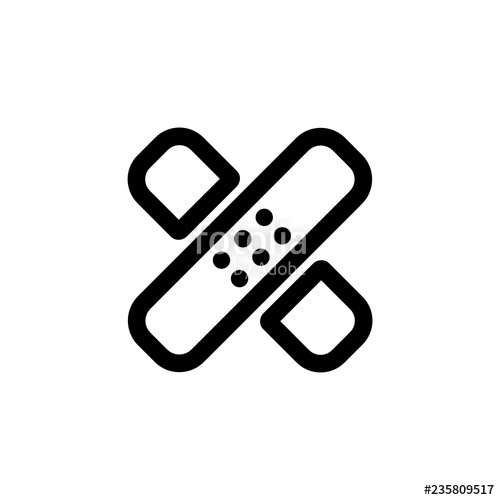 500x500 Bandage Icon Vector Design Medicine Icon Stock Image And Royalty