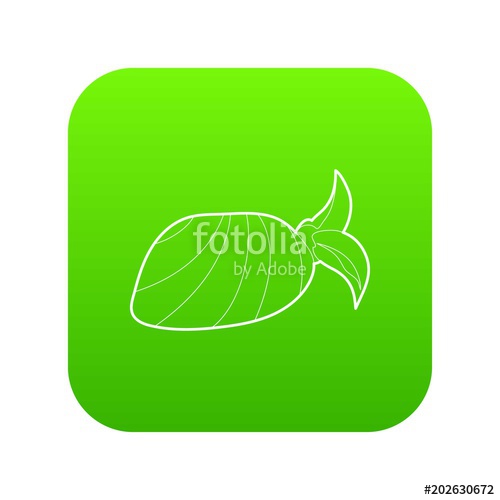 500x500 Bandana Icon Green Vector Isolated On White Background Stock