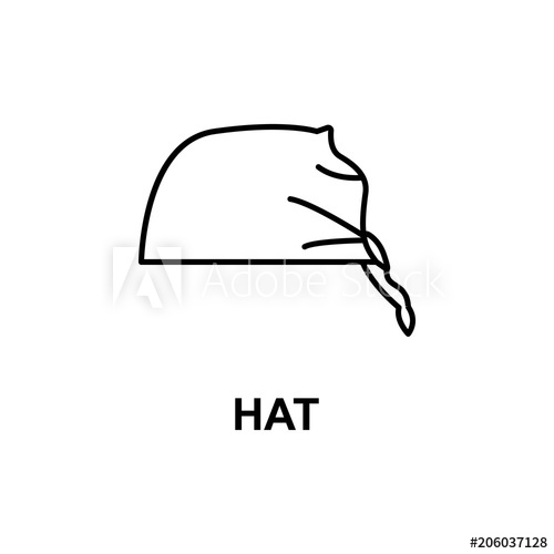 500x500 Bandana Icon Element Of Women Accessories With Names Icon