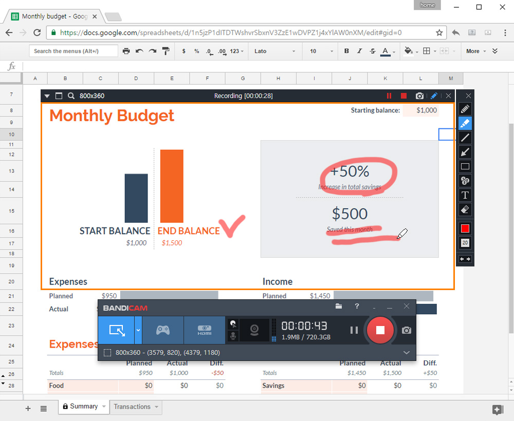 1000x820 Bandicam Screen Recorder For Windows