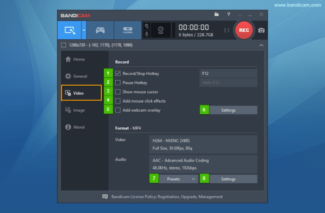 655x430 How To Record Webcam In Bandicam