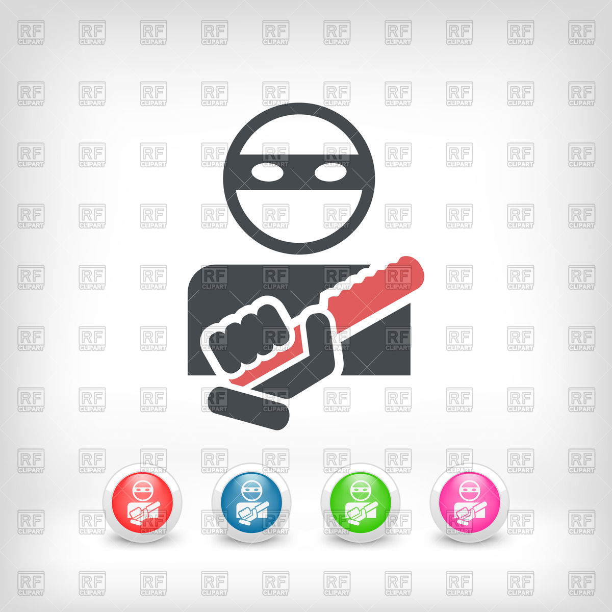 Armed Bandit Icon Vector Image Of Icons And Emblems Myvector 1200x1200 Armed Bandit Icon Vector Image Of Icons And Emblems Myvector