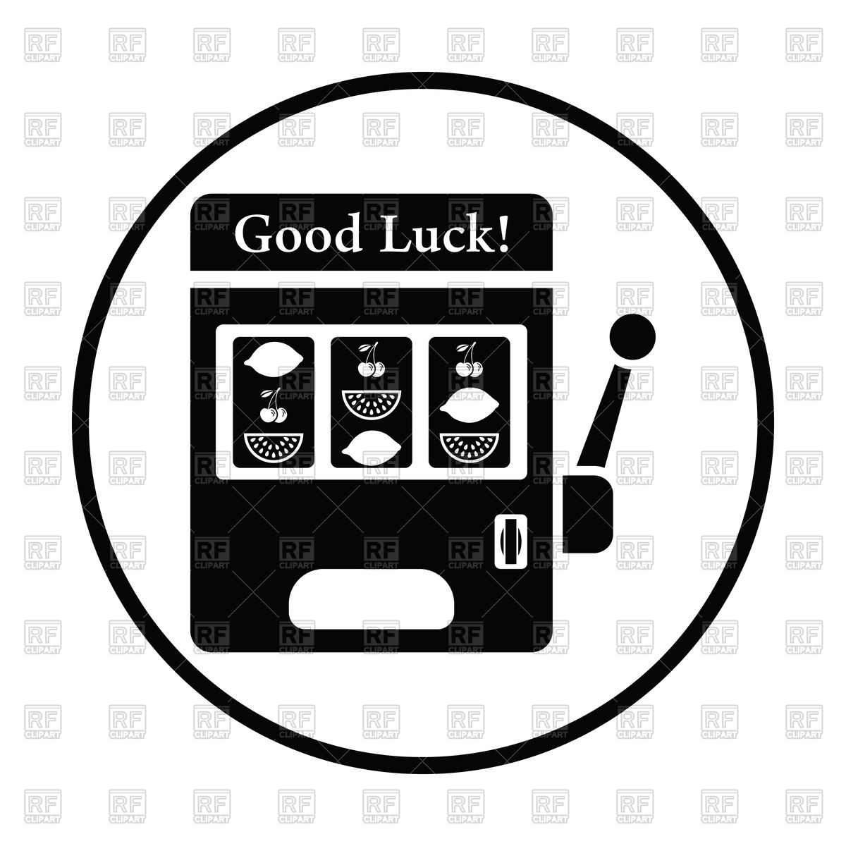 One Armed Bandit Icon Thin Circle Design Vector Image Of Sport 1200x1200 One Armed Bandit Icon Thin Circle Design Vector Image Of Sport