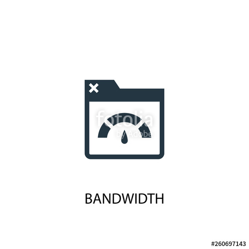 500x500 Bandwidth Icon Simple Element Illustration Bandwidth Concept