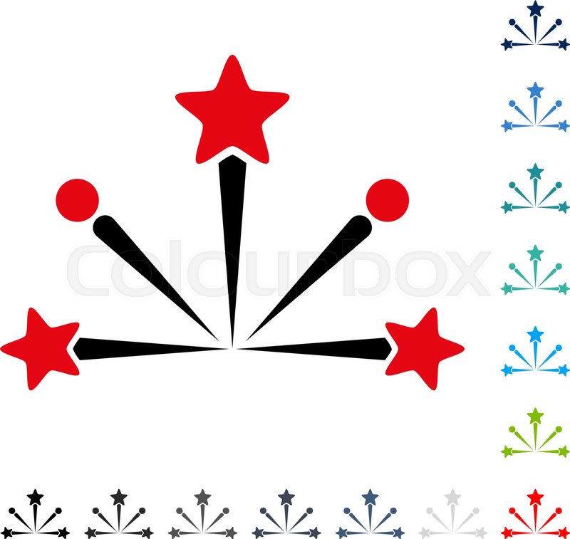 800x757 Fireworks Bang Icon Vector Stock Vector Colourbox