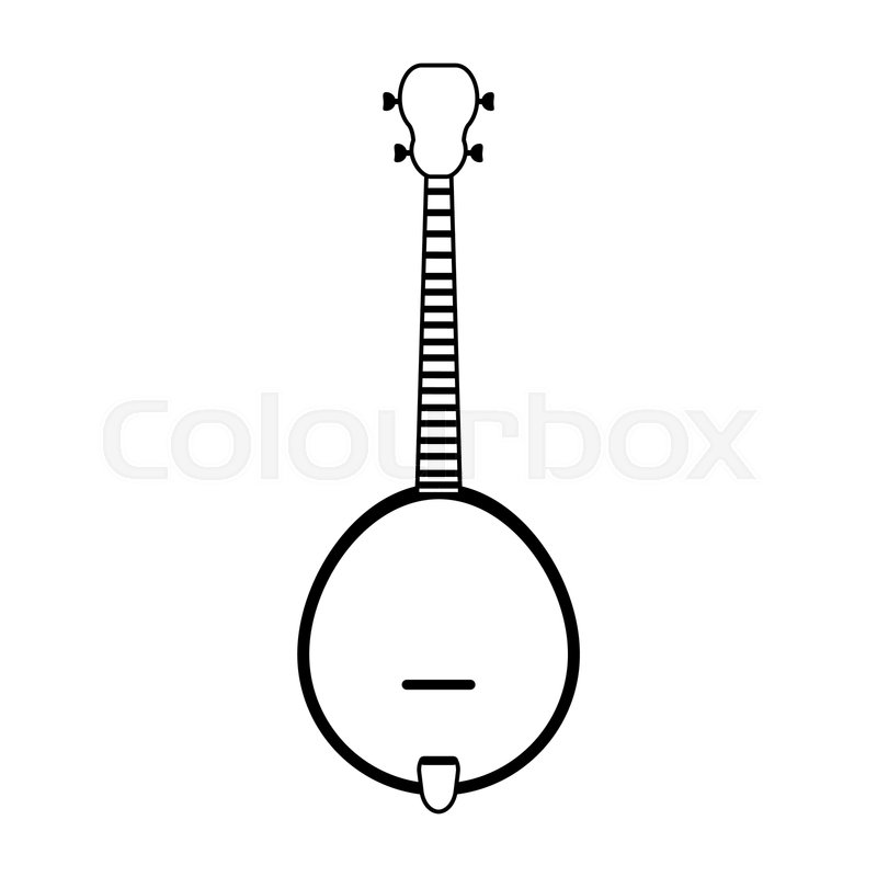 Acoustic Guitar Banjo Icon Image Stock Vector Colourbox 800x800 Acoustic Guitar Banjo Icon Image Stock Vector Colourbox