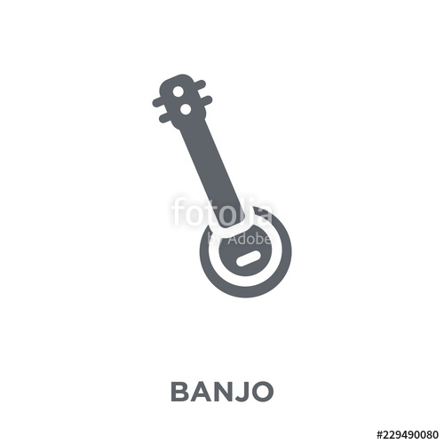 Banjo Icon From Collection Stock Image And Royalty Free Vector 500x500 Banjo Icon From Collection Stock Image And Royalty Free Vector