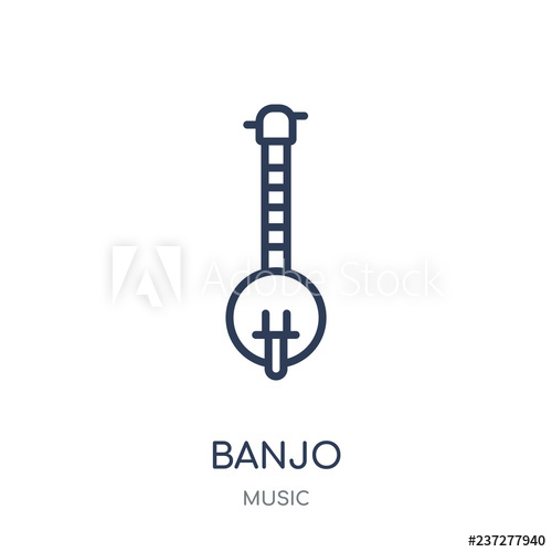 Banjo Icon Trendy Modern Simple Banjo Linear Symbol Design 500x500 Banjo Icon Trendy Modern Simple Banjo Linear Symbol Design