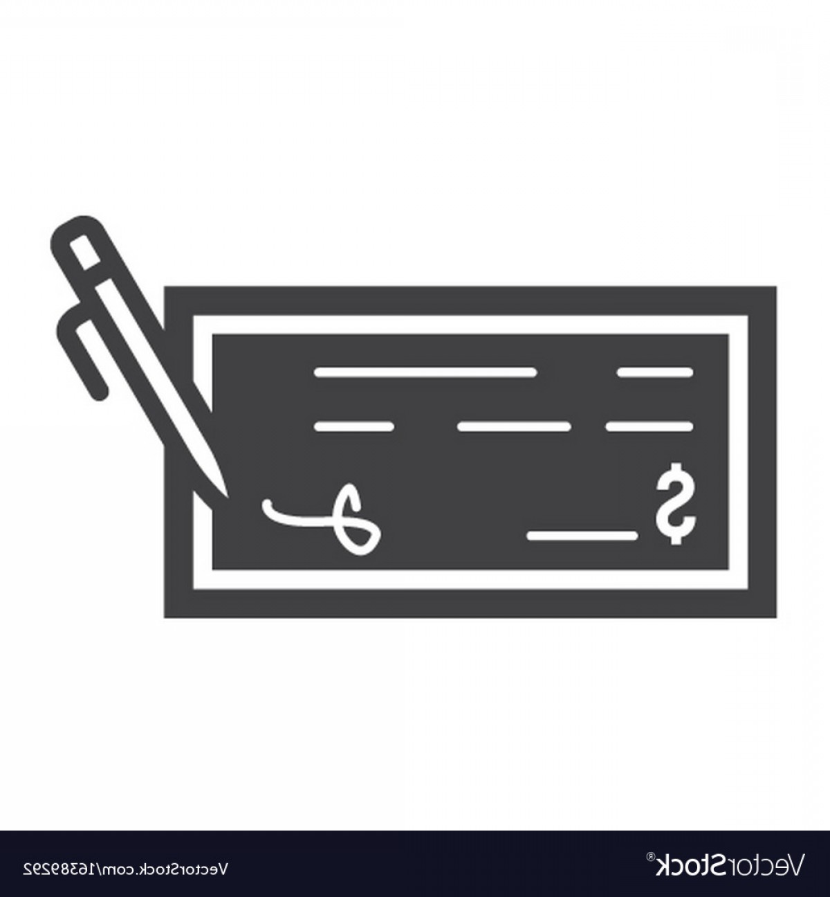 1200x1296 Bank Check Glyph Icon Business And Finance Pen Vector Soidergi