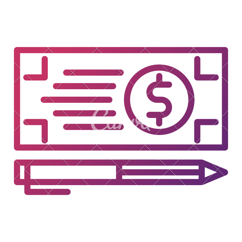 800x800 Bank Check Icon