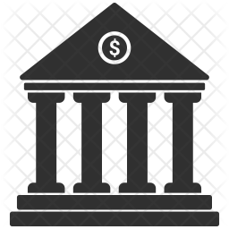 256x256 Bank Icon Of Glyph Style