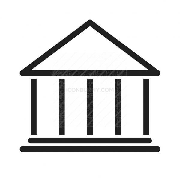 600x600 Bank Line Icon