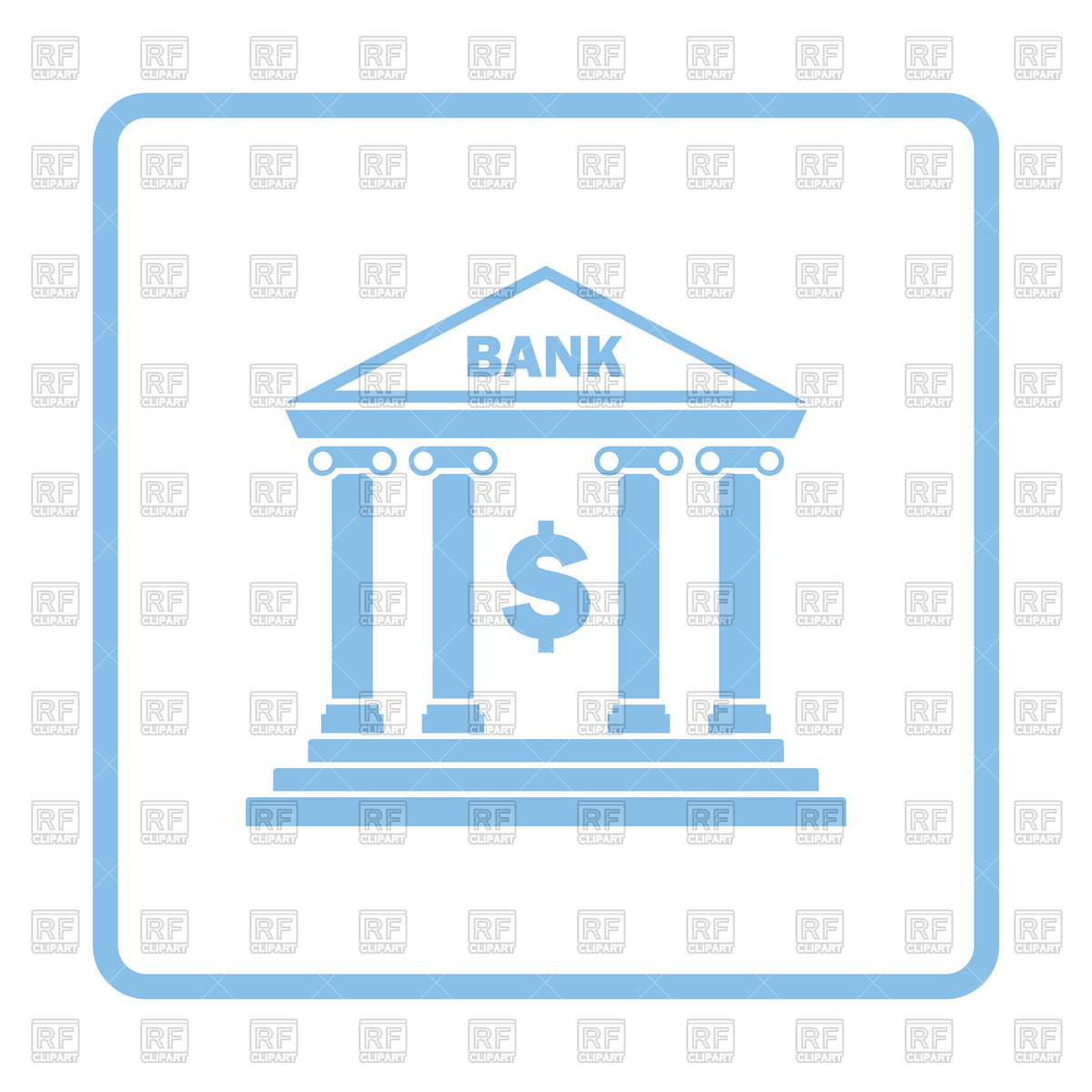 1200x1200 Bank Icon Vector Image Of Signs, Symbols, Maps Angelp