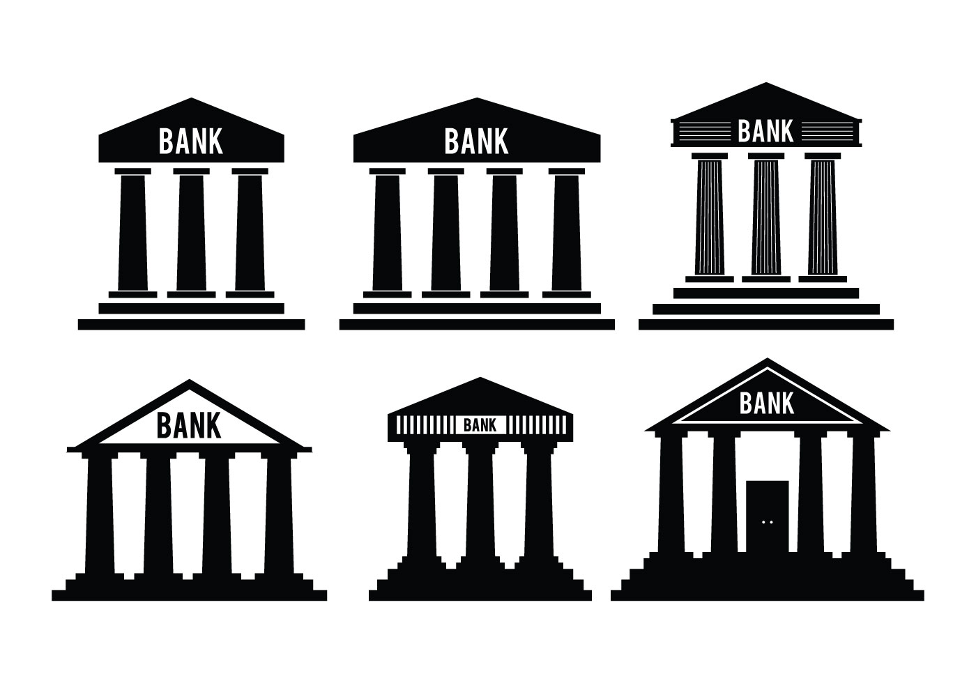 1400x980 Bank Free Vector Art