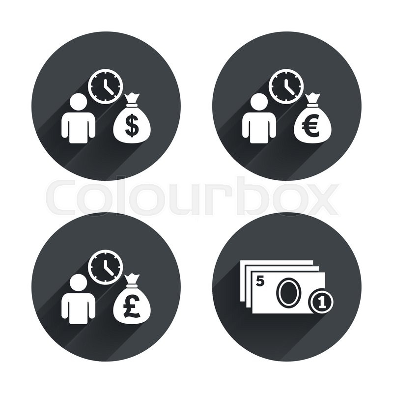 800x800 Bank Loans Icons Cash Money Bag Stock Vector Colourbox