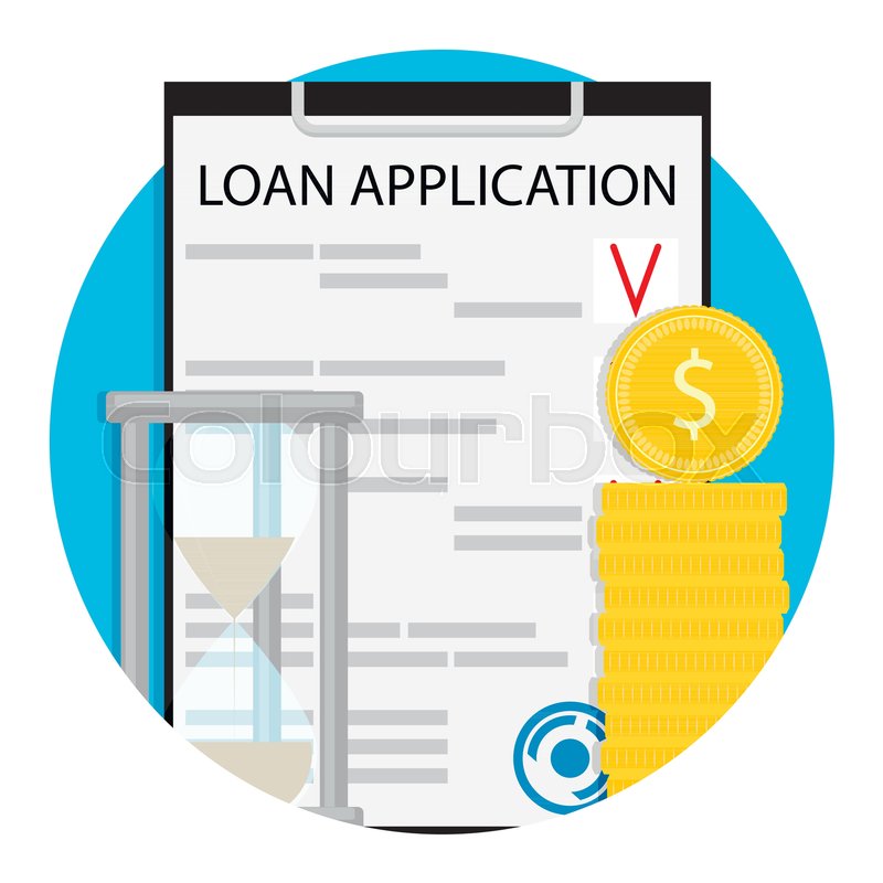 800x800 Finance Loan Pay Time Icon Vector Stock Vector Colourbox