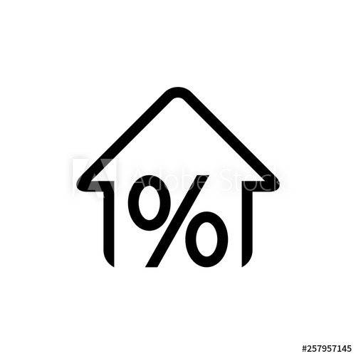 500x500 Home Loan Icon Mortgage Sign Icon Real Estate Symbol Bank Loans