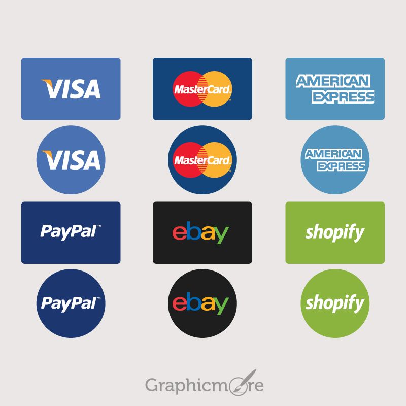 800x800 Payment Option Icons Set Design Free Vector