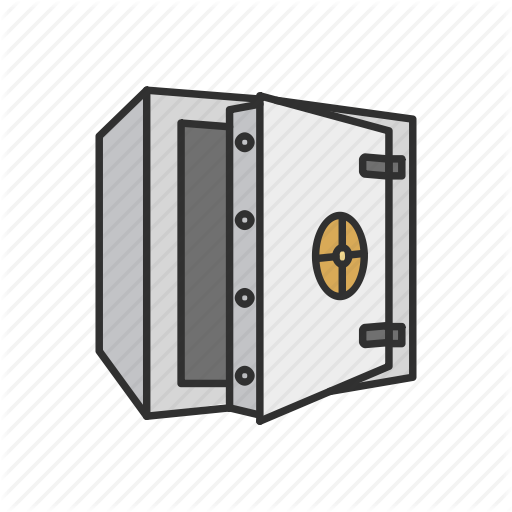 512x512 Bank Vault, Open Vault, Safety Deposit Box, Vault Icon