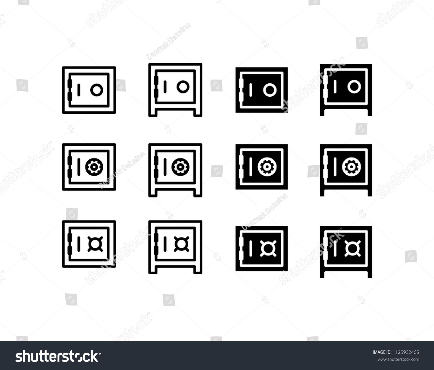 1500x1279 Vault Icon Set Vault, Safe, Money, Lock, Bank, Finance, Safety