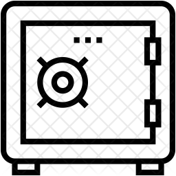 256x256 Bank Vault Icon Of Line Style