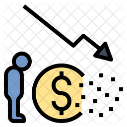 256x256 Bankruptcy Icon Of Colored Outline Style
