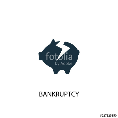 500x500 Bankruptcy Icon Simple Element Illustration Bankruptcy Concept