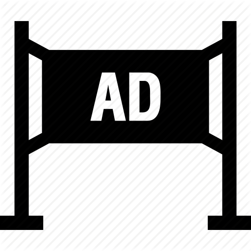 512x512 Ad, Advert, Advertising, Banner Icon