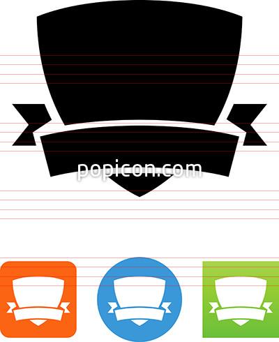400x490 Shield With Banner Icon