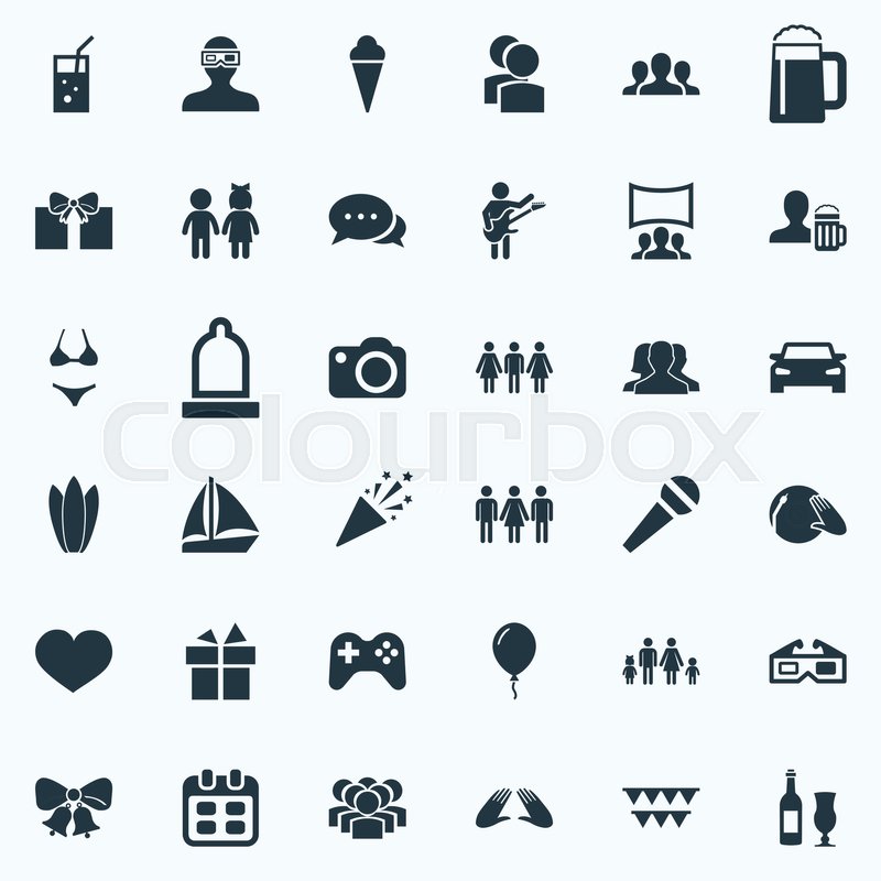 800x800 Elements Cinema, Photo Apparatus, Stock Vector Colourbox