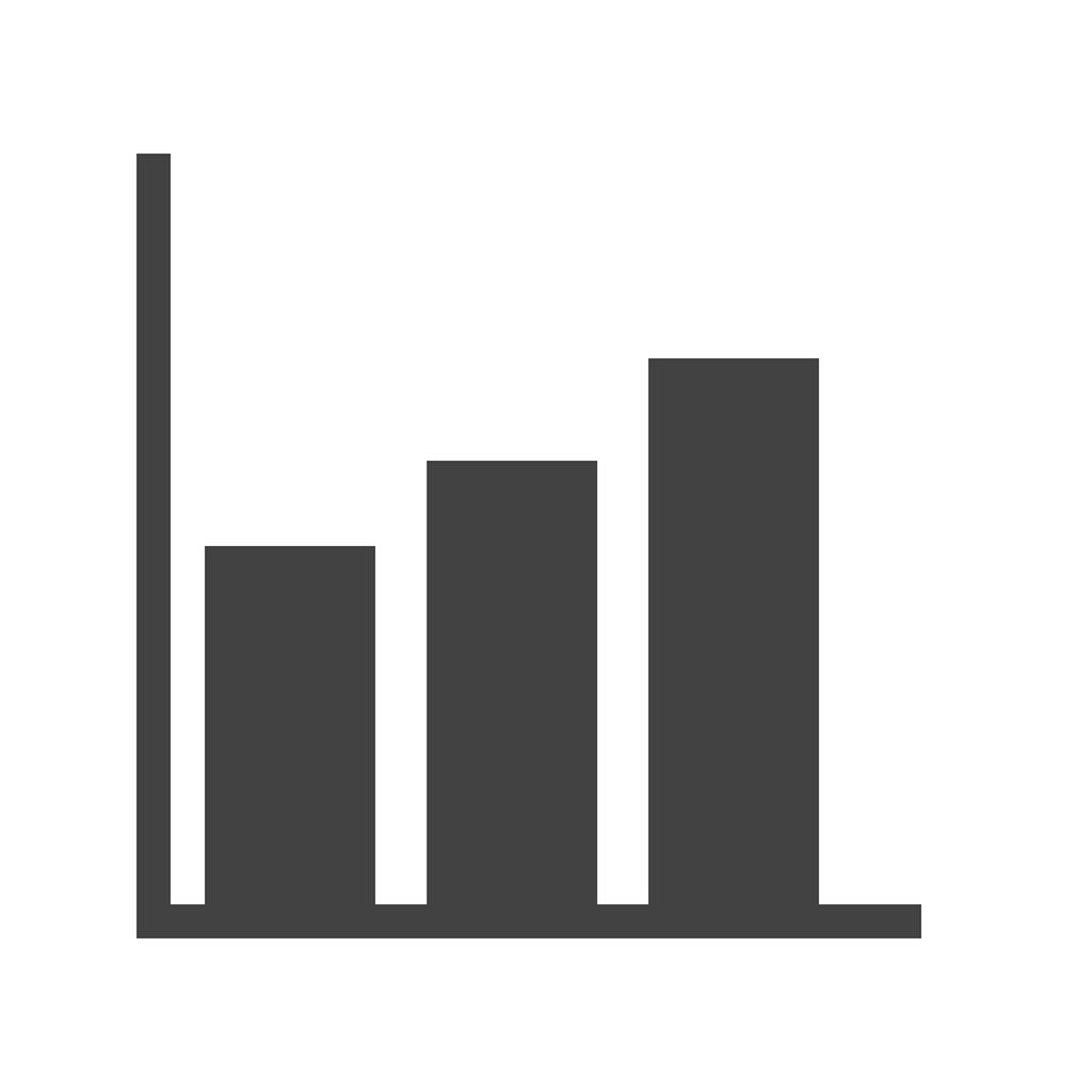 1024x1024 Bar Chart Glyph Icon