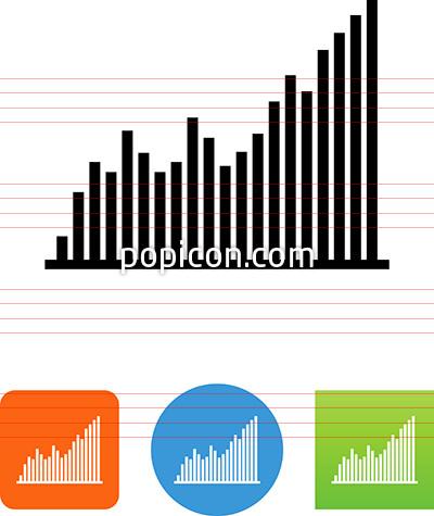 400x475 Detailed Bar Graph Icon