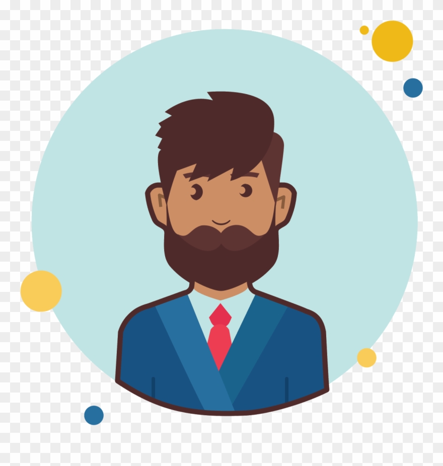 880x926 Man With Beard In Suit Icon