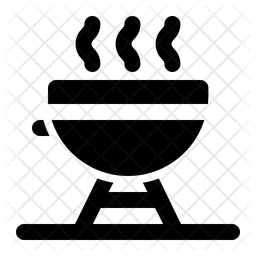256x256 Barbecue Icon Of Glyph Style