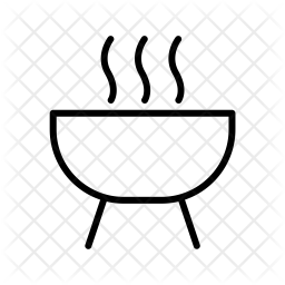 256x256 Barbecue Icon Of Line Style