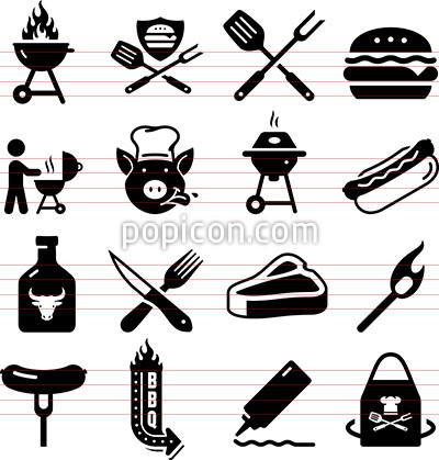 400x419 Barbecue Icons