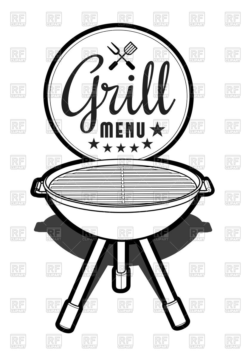 822x1200 Barbecue Grill Icon Vector Image Of Food And Beverages