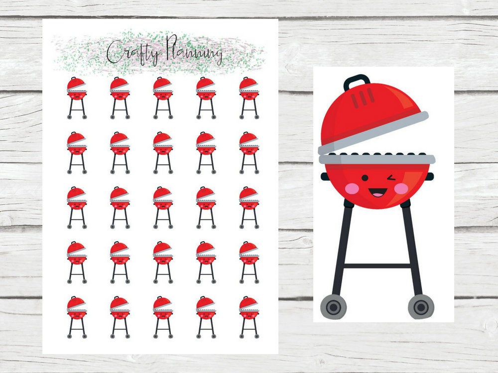 1000x750 Bbq Stickers Bbq Icon Stickers Barbecue Stickers Barbecue Etsy