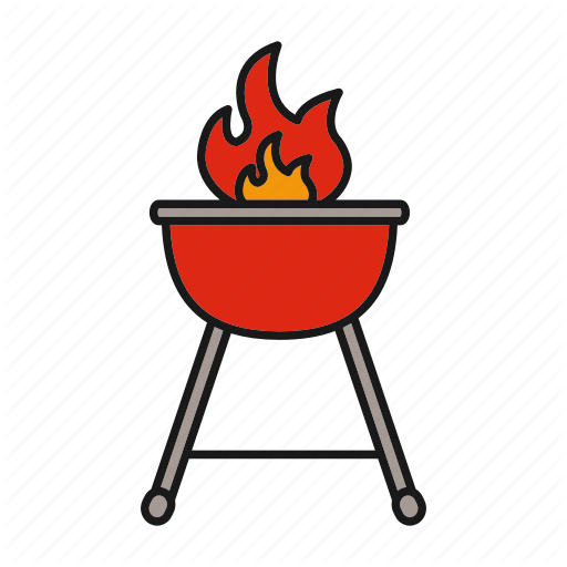 512x512 Barbecue, Barbeque, Bbq, Fire, Grill, Grilling, Heat Icon
