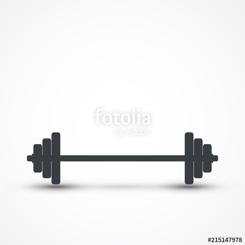 500x500 Barbell Icon Stock Image And Royalty Free Vector On Fotolia