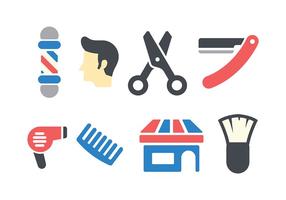 286x200 Barber Icons Free Vector Art