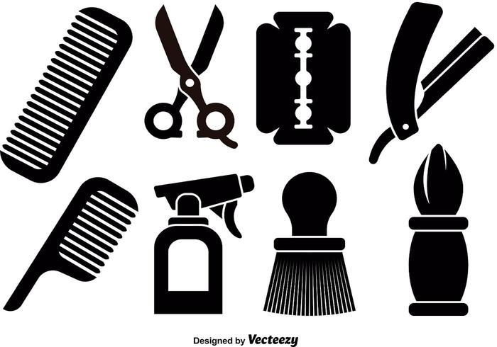 700x490 Barber Tools Icons