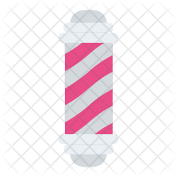 256x256 Barber Pole Icon Of Flat Style