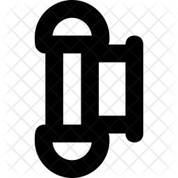 256x256 Barber Pole Icon Of Line Style