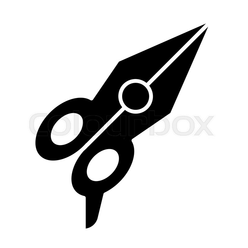 800x800 Closed Scissors Solid Icon Cut Stock Vector Colourbox
