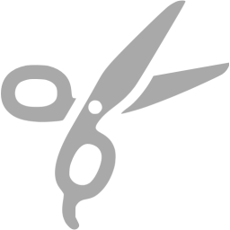256x256 Dark Gray Barber Scissors Icon