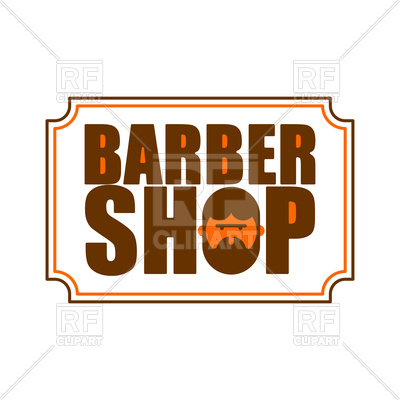 400x400 Barber Shop Icon Emblem Of Hairdresser For Men Vector Image
